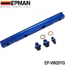  EPMAN For VW Audi 20V 1.8T Turbo Aluminium Billet Top Feed Injector Fuel Rail Turbo Kit Blue High Quality EP-VW20YG